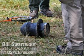 Exploded canon breech at Fort McHenry