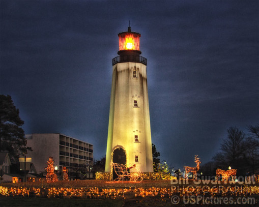 Rehoboth Beach Lighthouse Holiday Decorations