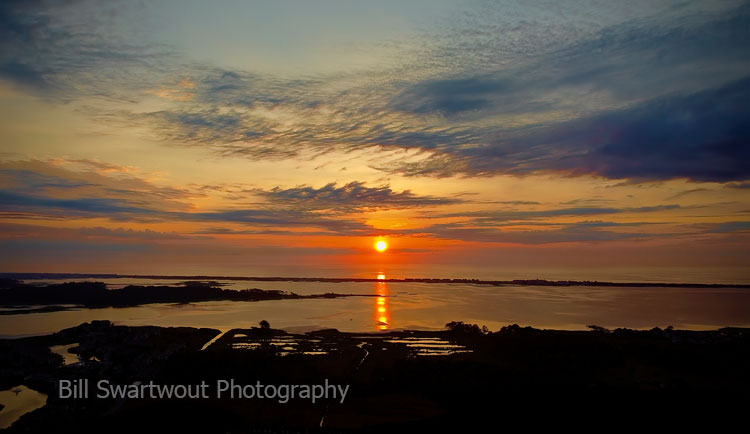 Sunrise over Little Assawoman Bay