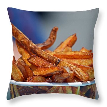 Boardwalk French Fries Throw Pillow