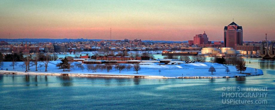 Fort McHenry Shrouded in Snow