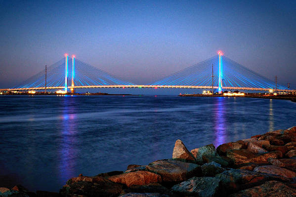 Indian River Inlet Bridge at Twilight