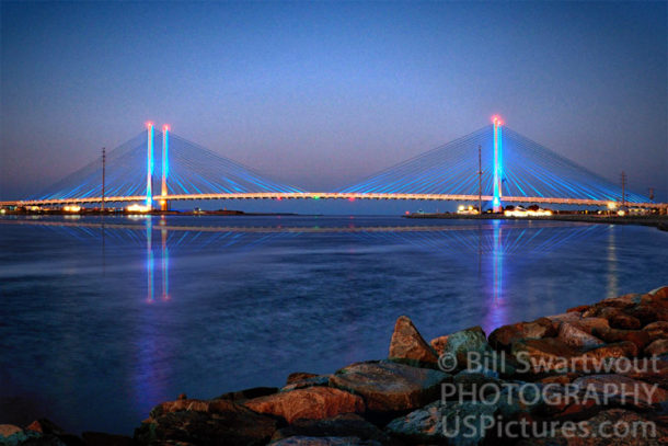 Indian River Inlet Bridge at Twilight